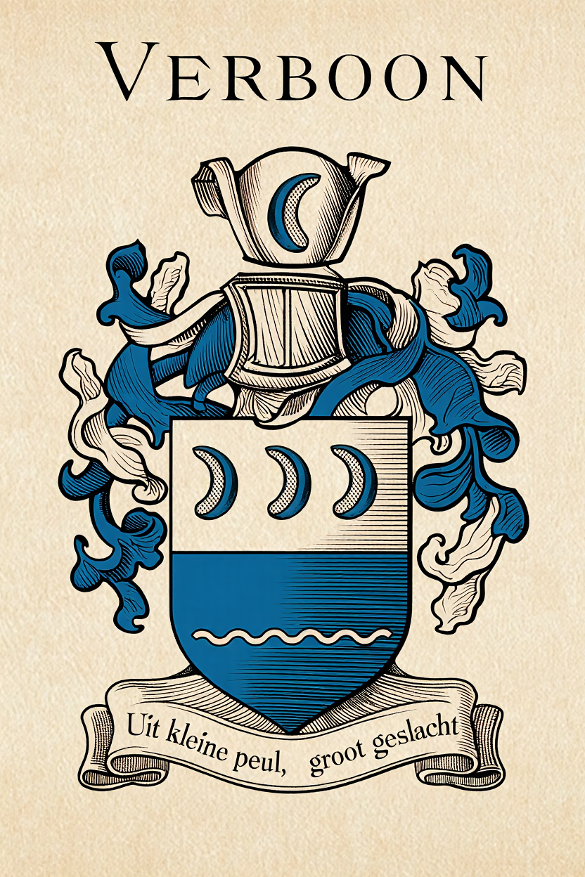Familiewapen van de achternaam VERBOON (vergrendeld)