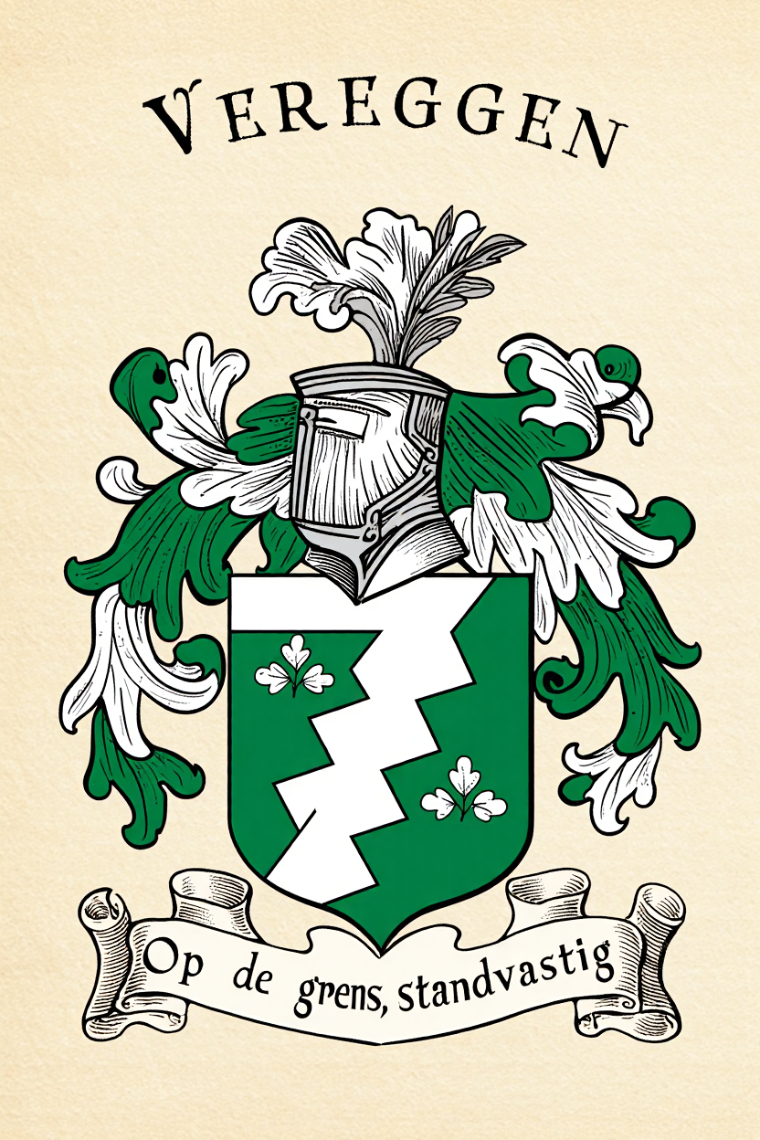 Familiewapen van de achternaam VEREGGEN (vergrendeld)