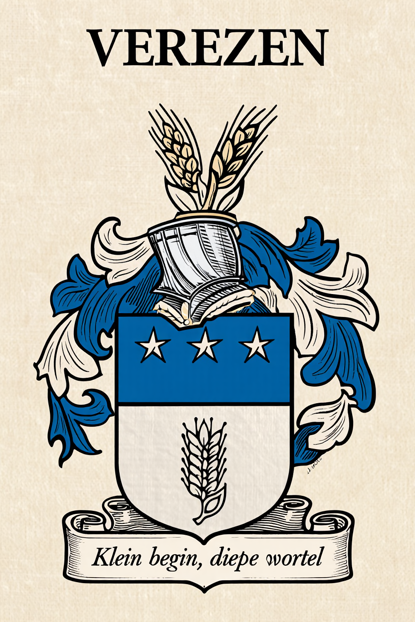 Familiewapen van de achternaam VEREZEN (vergrendeld)