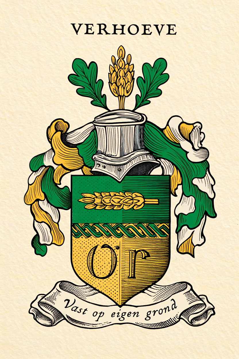Familiewapen van de achternaam VERHOEVE