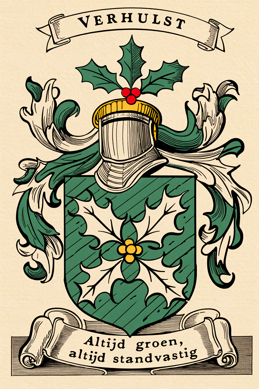 Familiewapen van de achternaam VERHULST