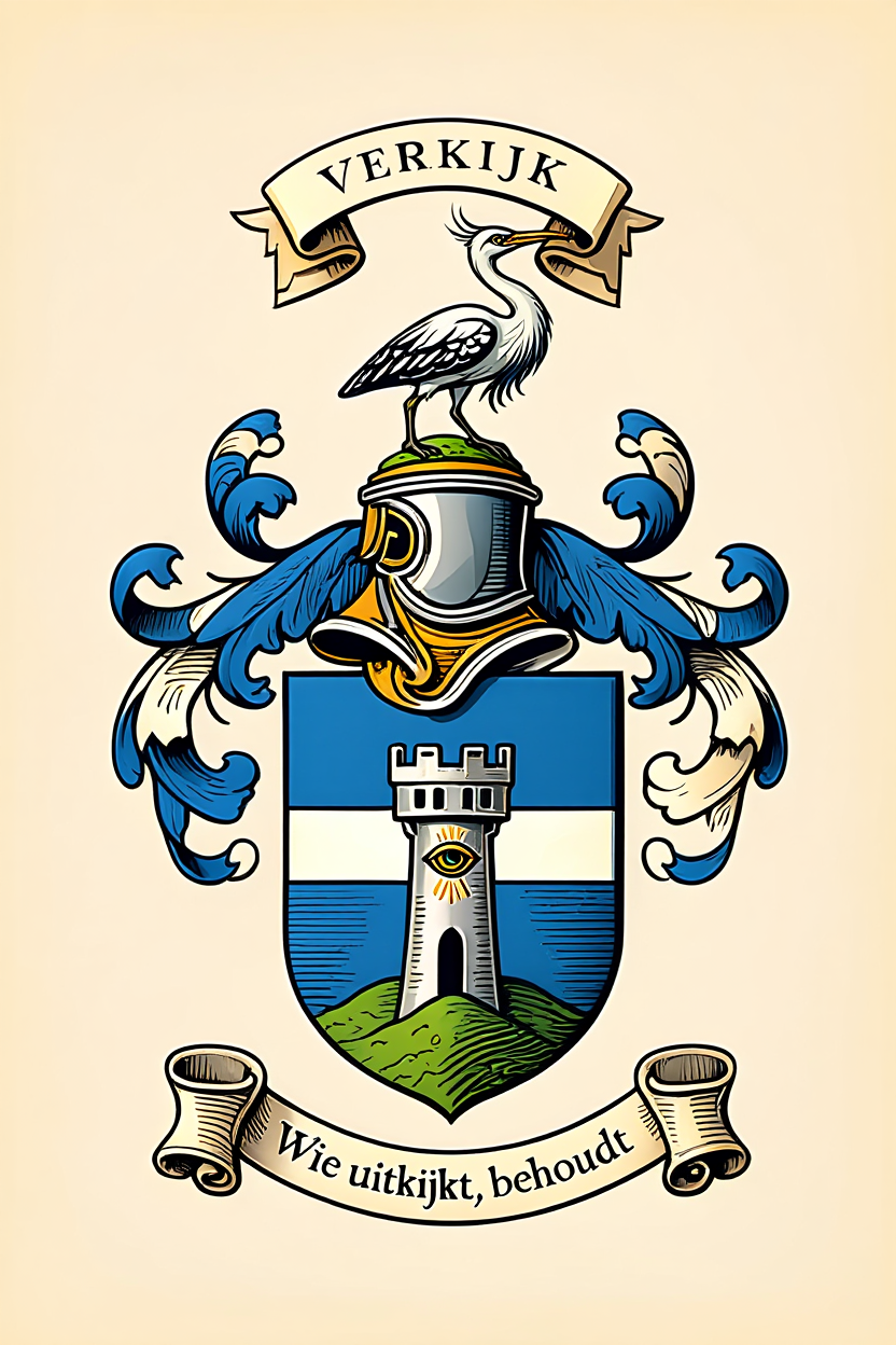 Familiewapen van de achternaam VERKIJK (vergrendeld)