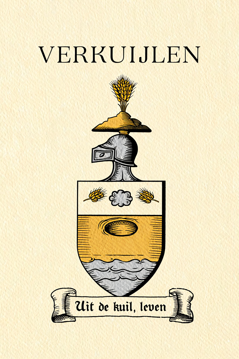 Familiewapen van de achternaam VERKUIJLEN (vergrendeld)
