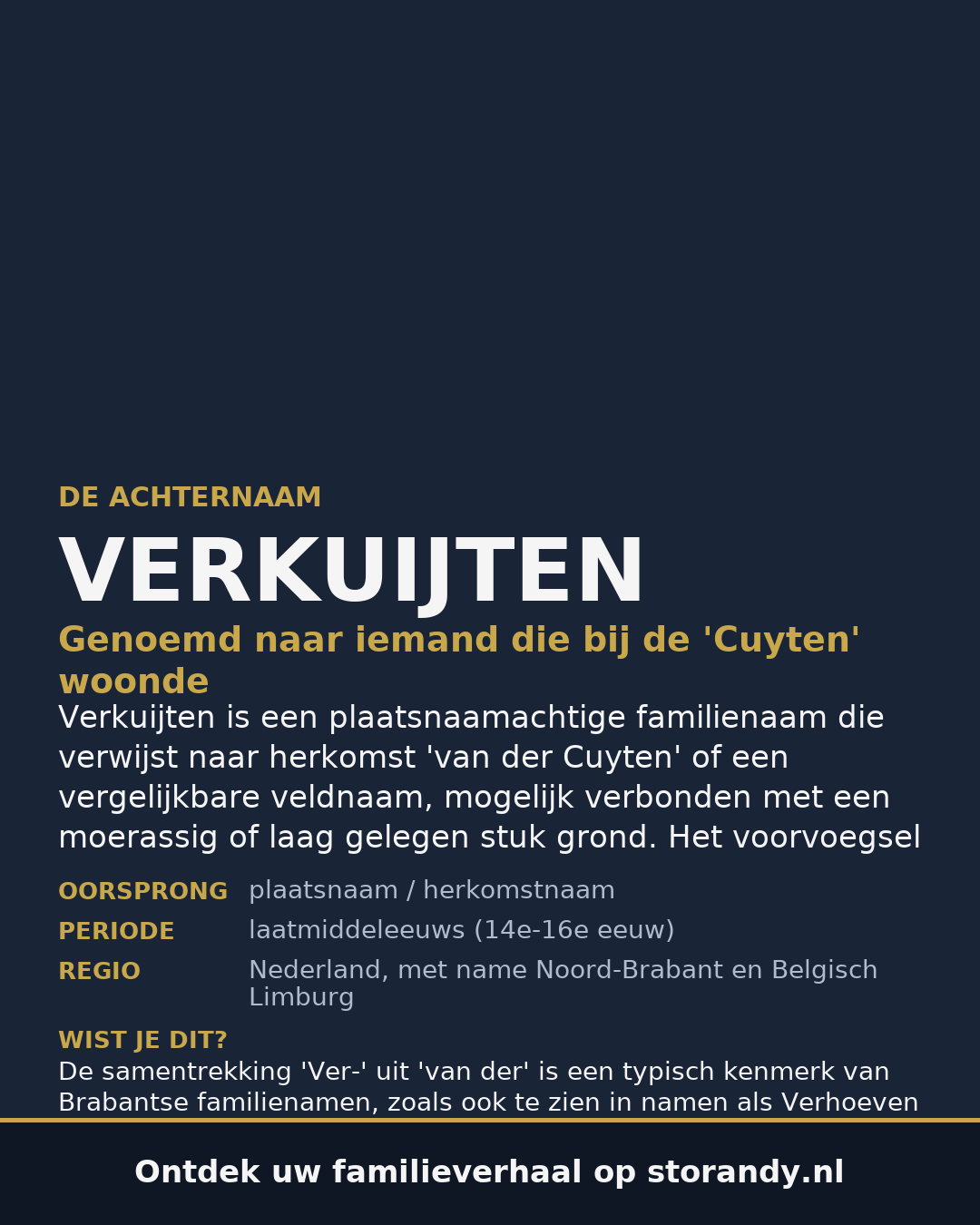 Familiewapen van de achternaam VERKUIJTEN