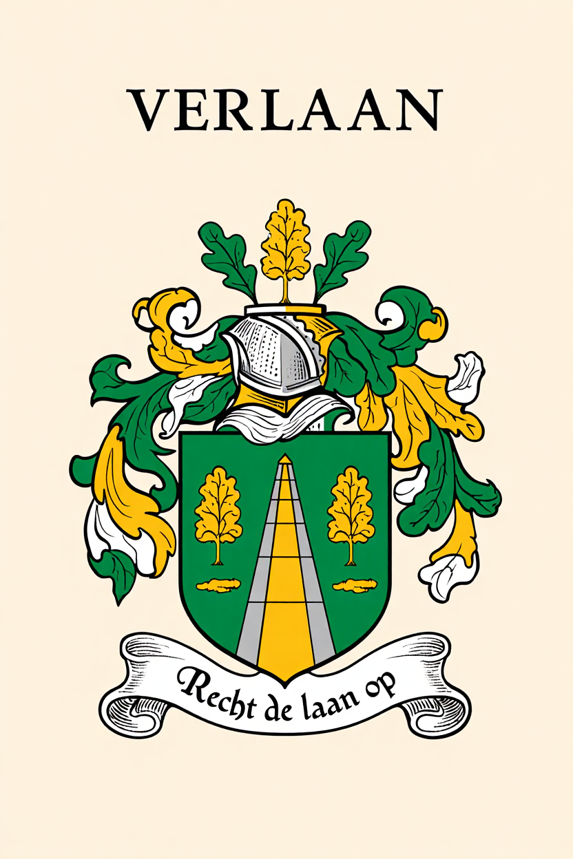 Familiewapen van de achternaam VERLAAN (vergrendeld)