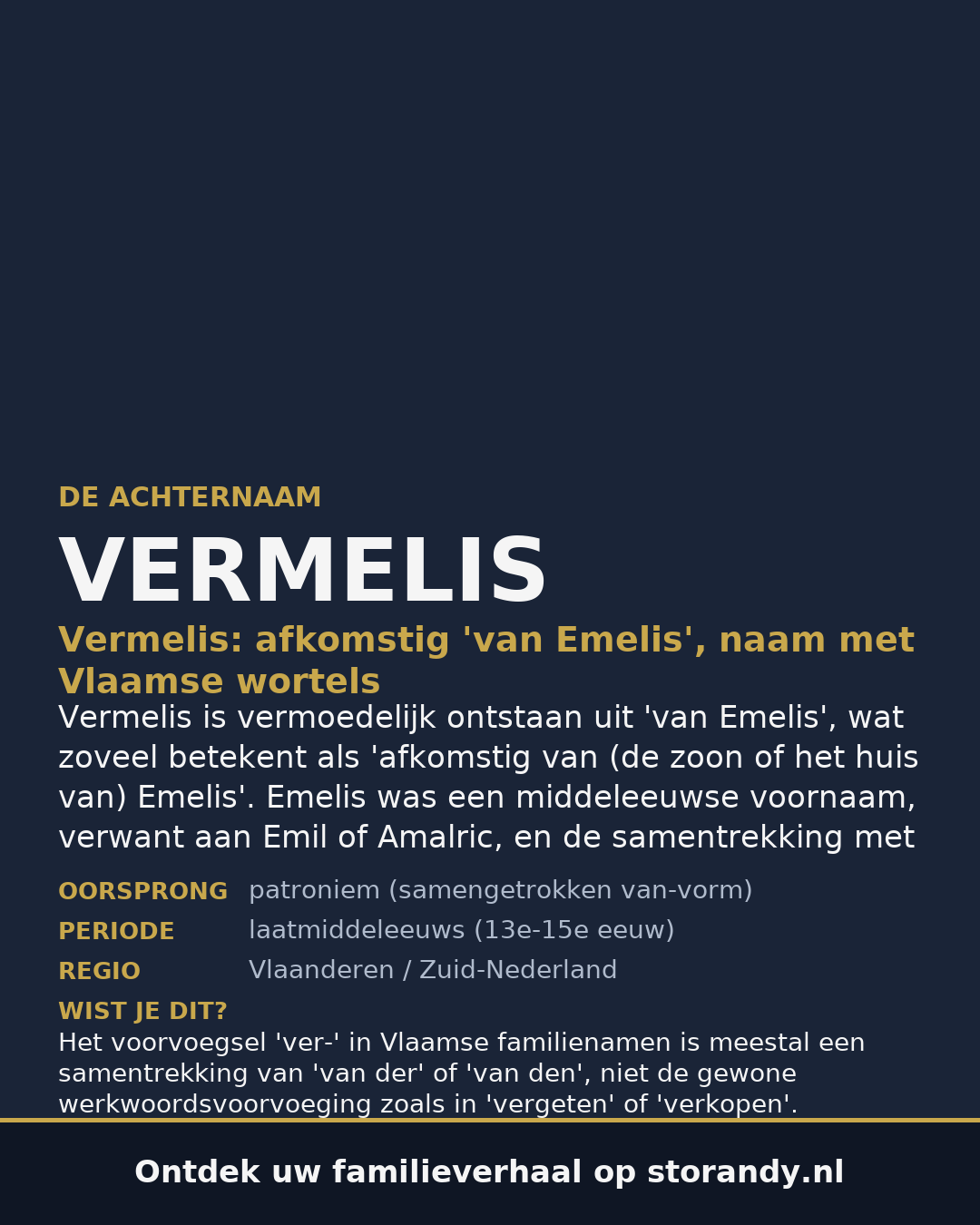 Familiewapen van de achternaam VERMELIS
