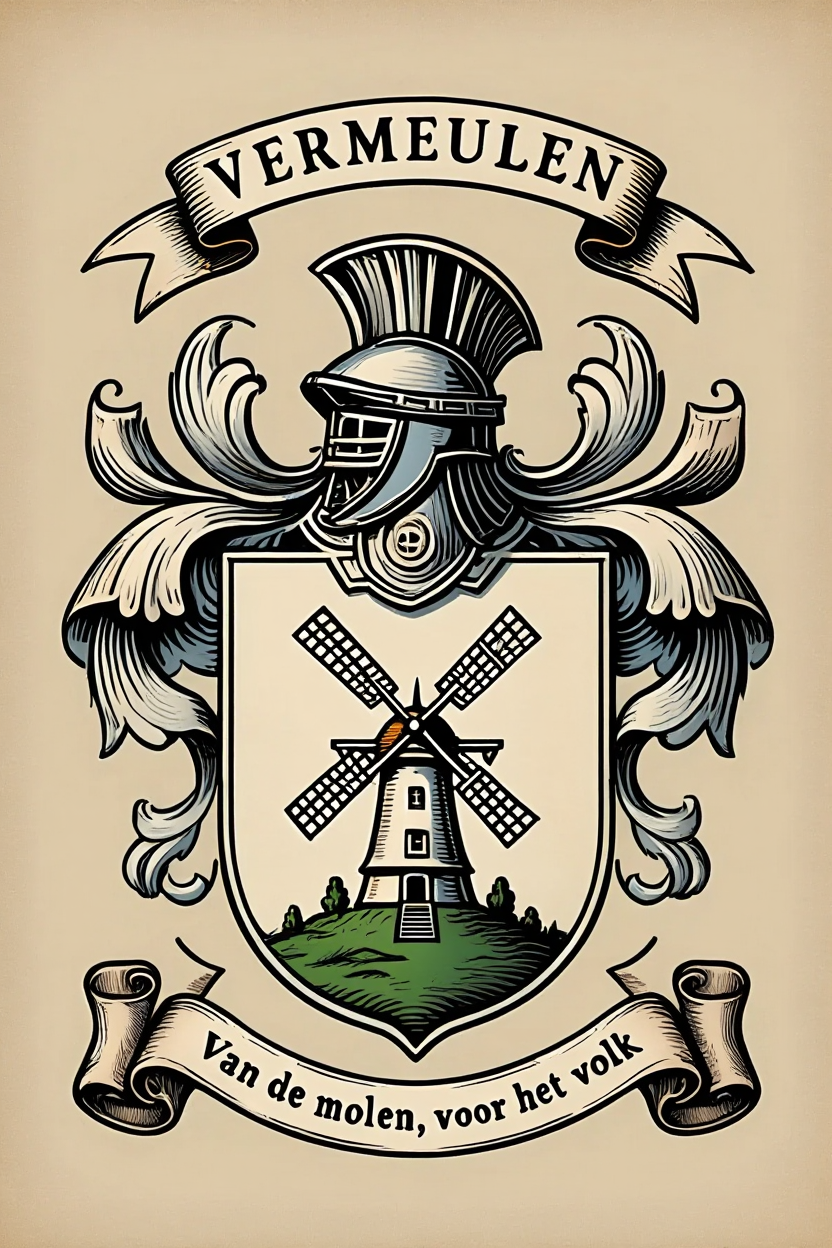Familiewapen van de achternaam VERMEULEN