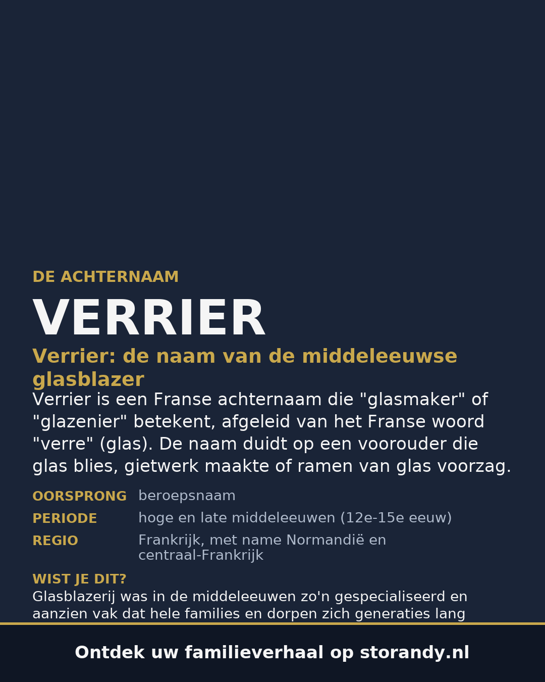 Familiewapen van de achternaam VERRIER