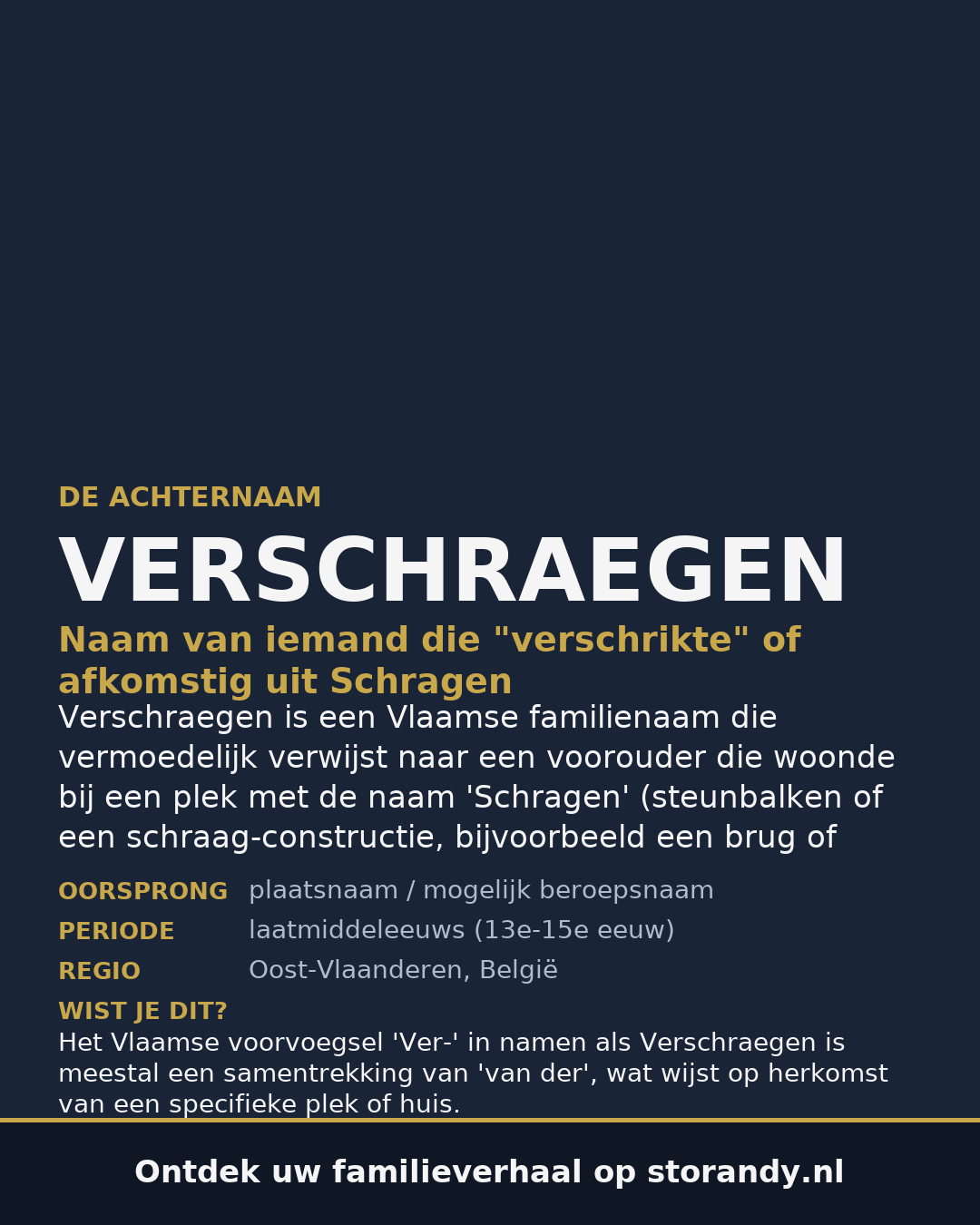 Familiewapen van de achternaam VERSCHRAEGEN