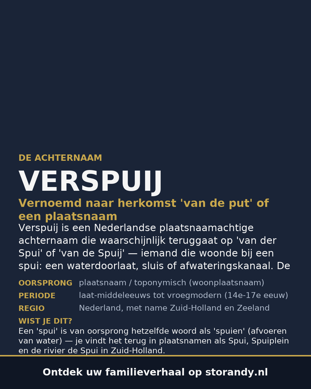 Familiewapen van de achternaam VERSPUIJ