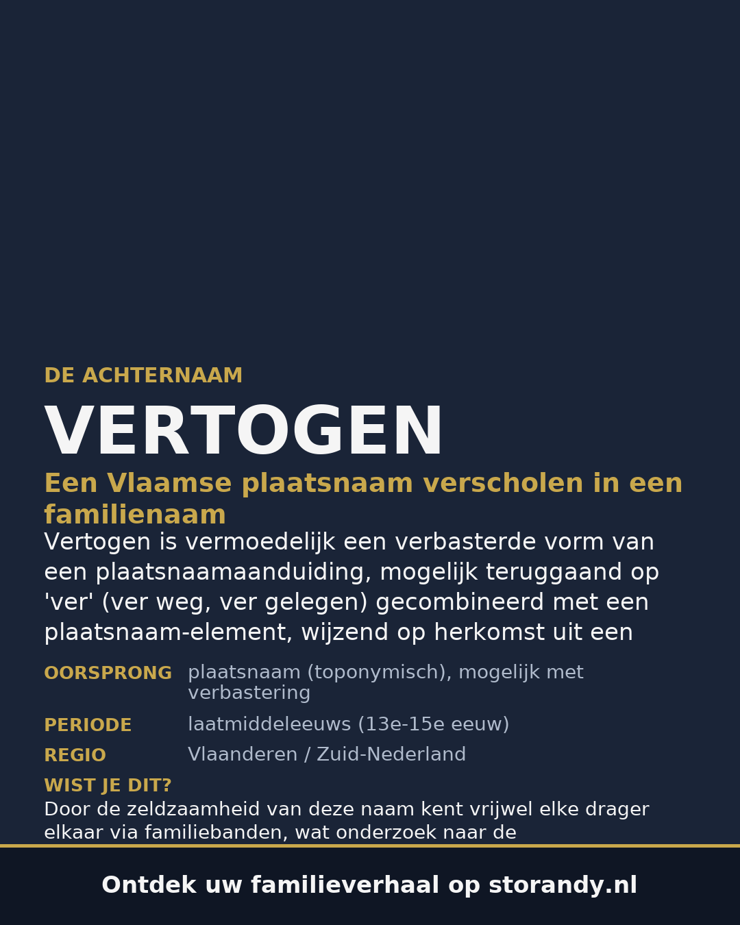 Familiewapen van de achternaam VERTOGEN