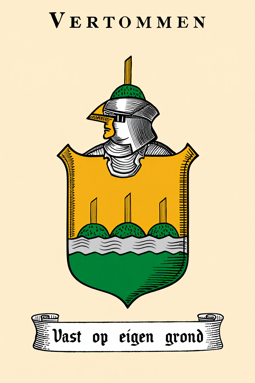 Familiewapen van de achternaam VERTOMMEN (vergrendeld)