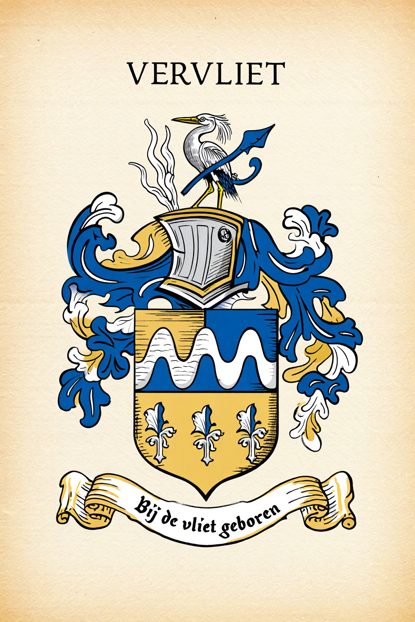 Familiewapen van de achternaam VERVLIET