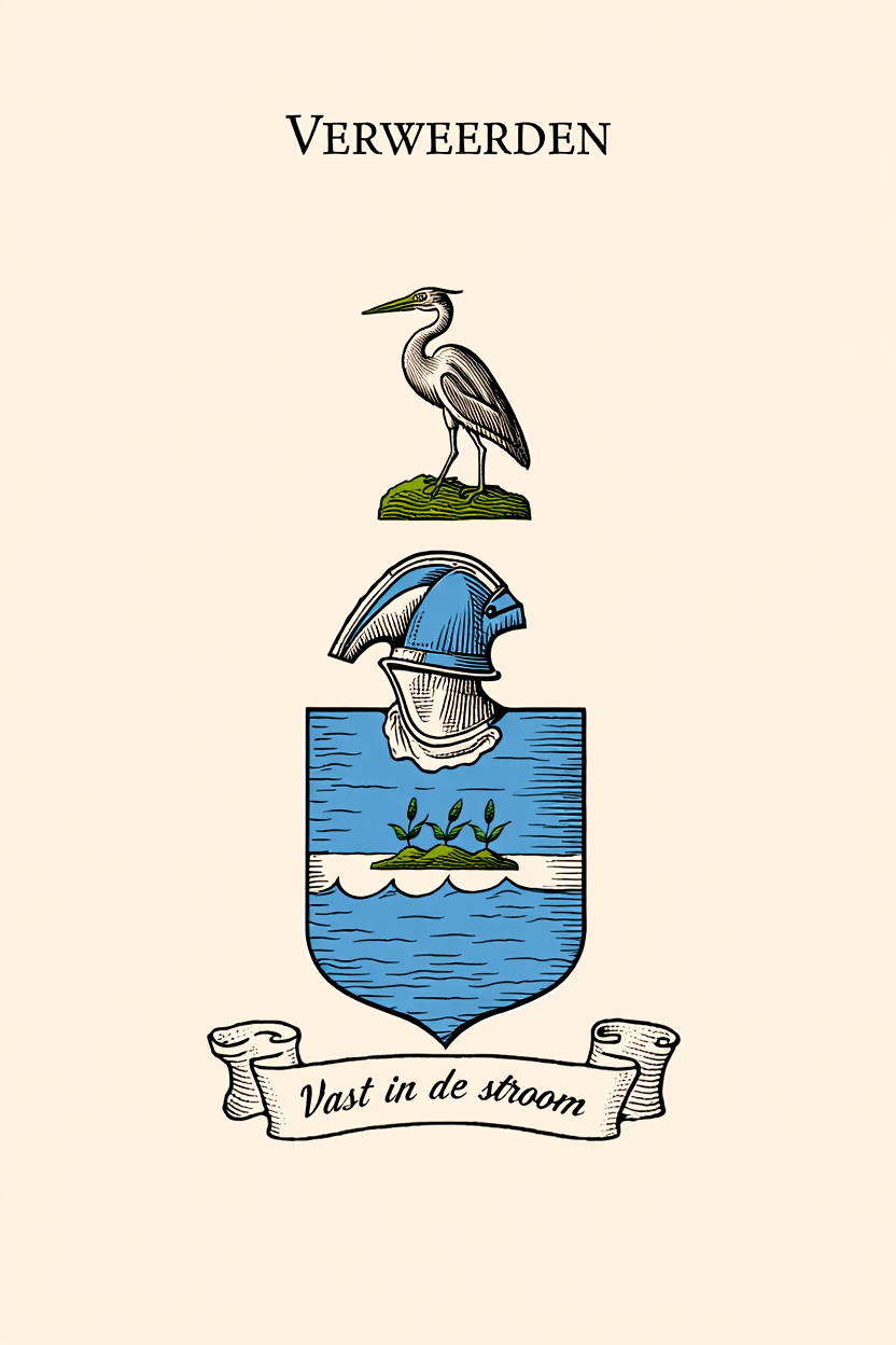 Familiewapen van de achternaam VERWEERDEN (vergrendeld)