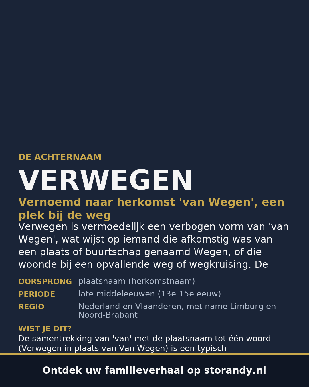 Familiewapen van de achternaam VERWEGEN