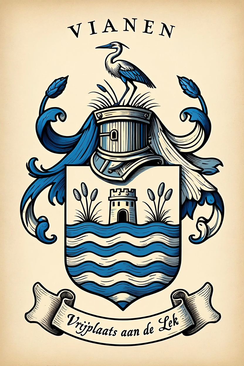 Familiewapen van de achternaam VIANEN (vergrendeld)