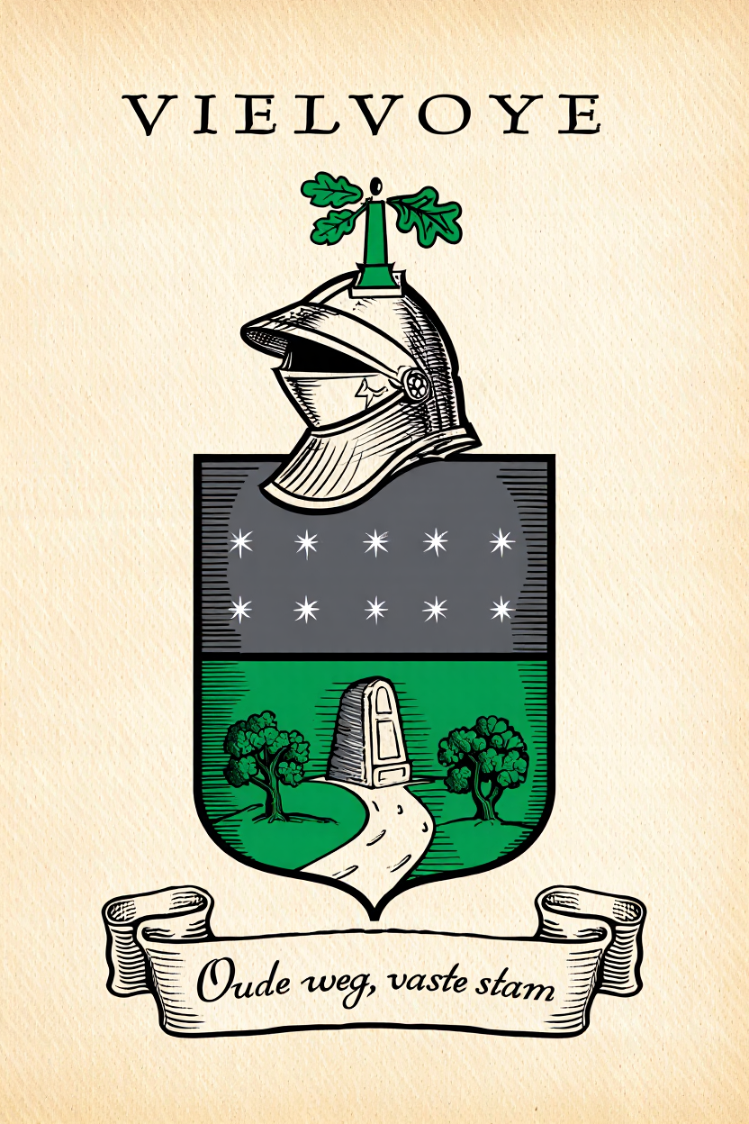 Familiewapen van de achternaam VIELVOYE (vergrendeld)