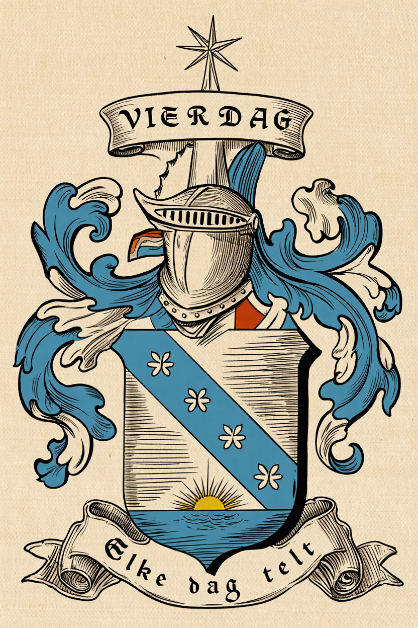 Familiewapen van de achternaam VIERDAG