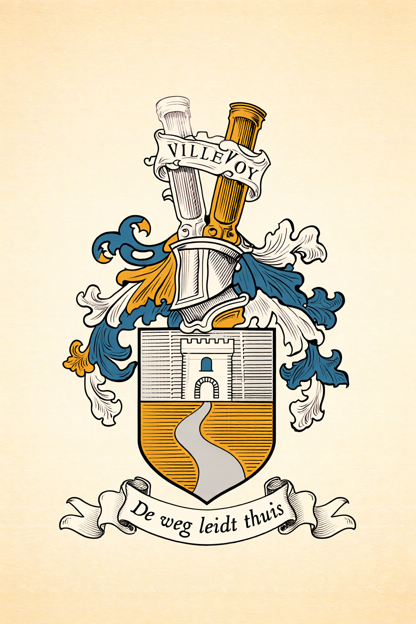 Familiewapen van de achternaam VILLEVOY (vergrendeld)