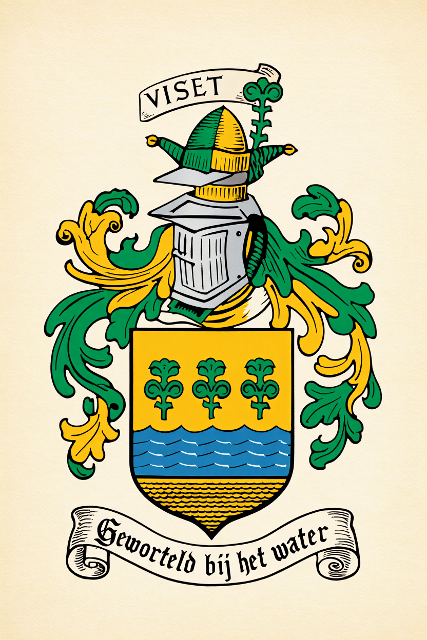 Familiewapen van de achternaam VISET (vergrendeld)