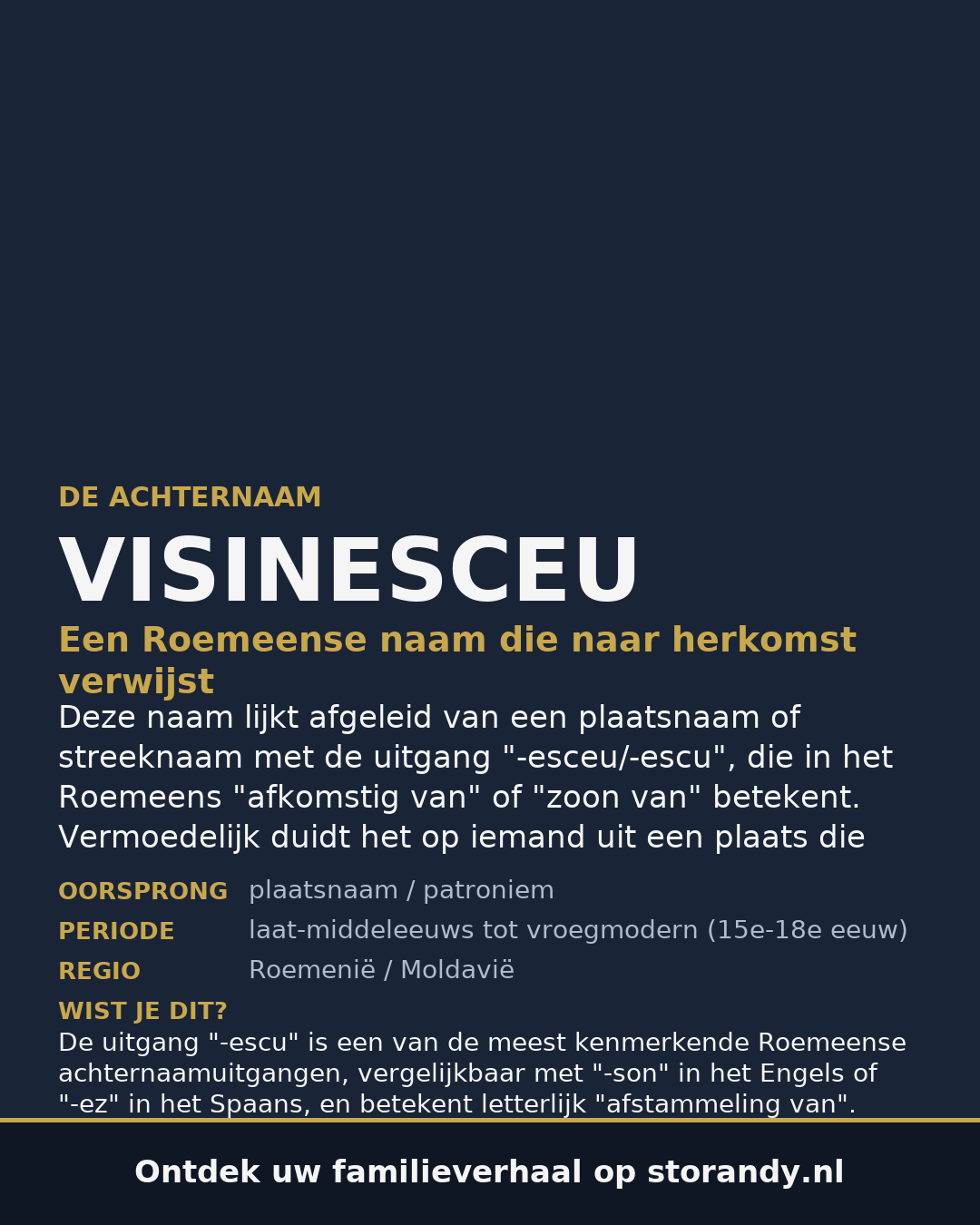Familiewapen van de achternaam VISINESCEU