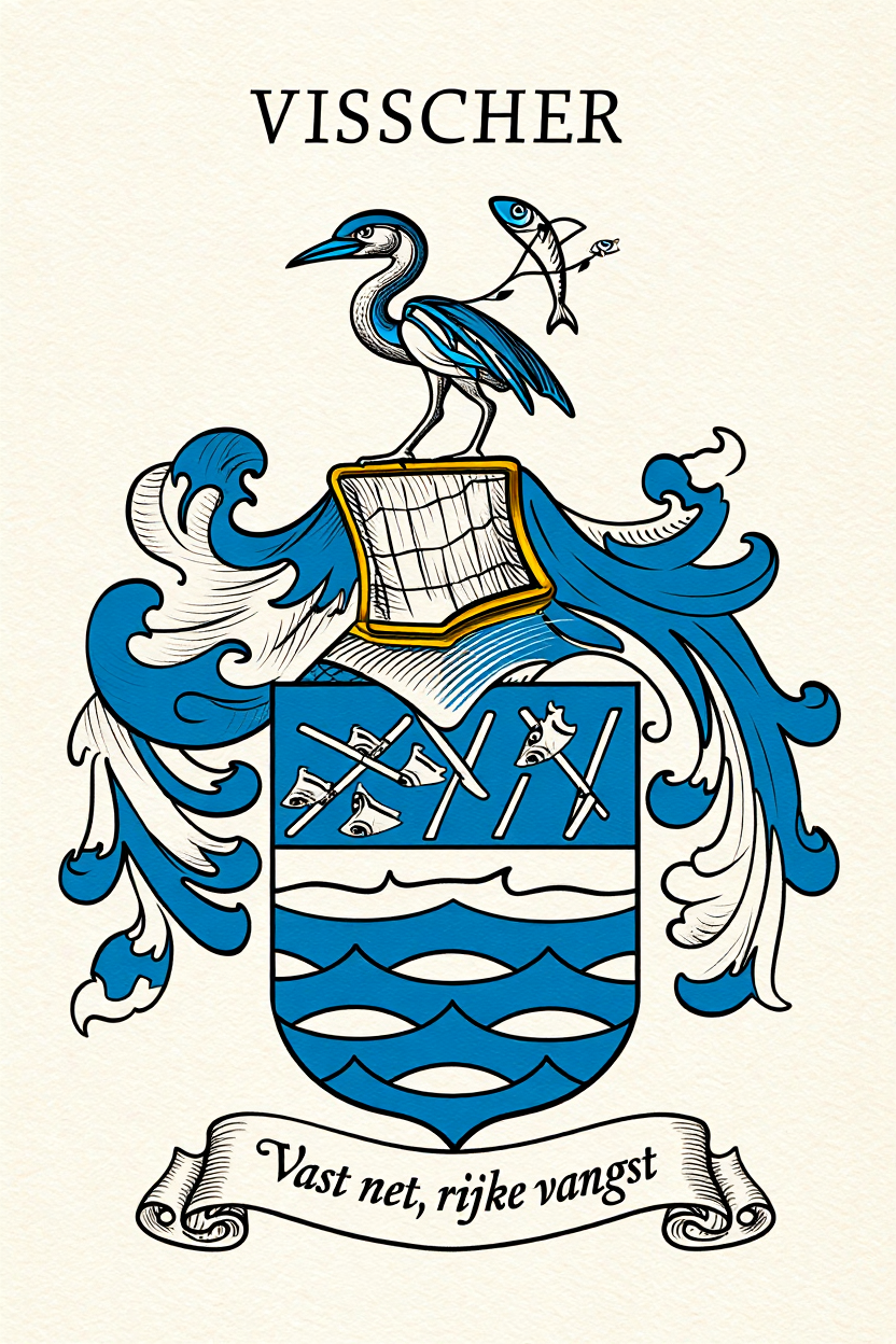 Familiewapen van de achternaam VISSCHER