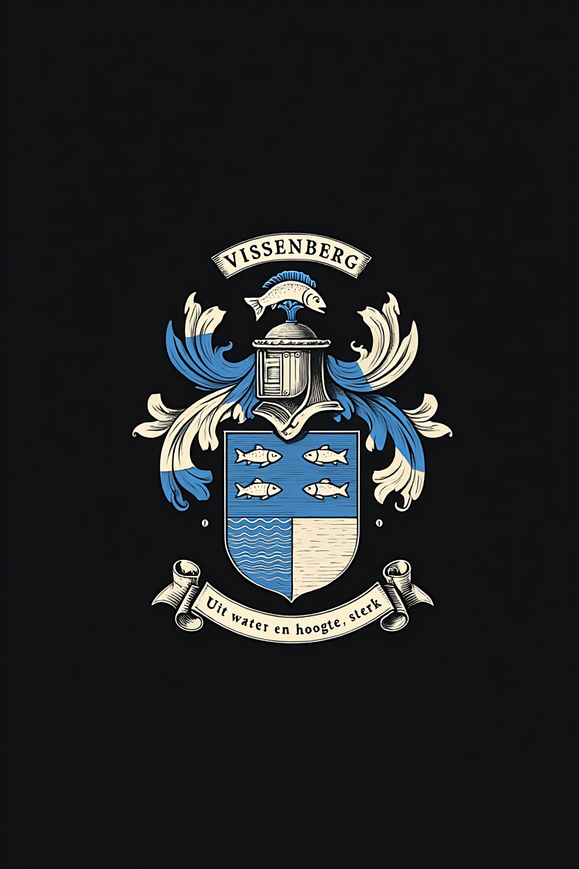 Familiewapen van de achternaam VISSENBERG (vergrendeld)