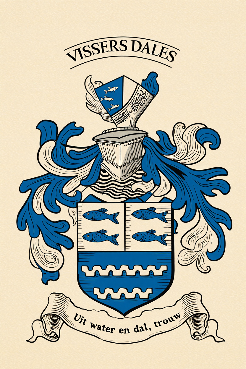 Familiewapen van de achternaam VISSERS DALES