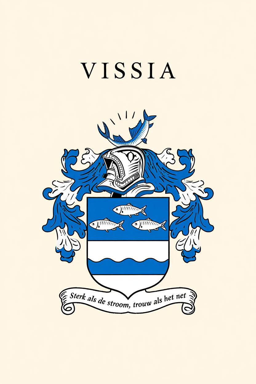 Familiewapen van de achternaam VISSIA (vergrendeld)