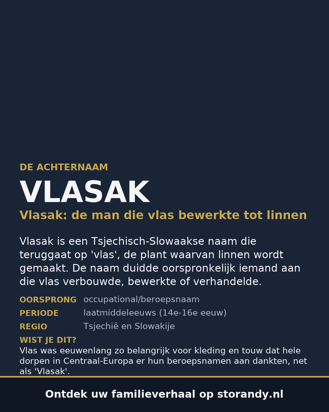 Familiewapen van de achternaam VLASAK