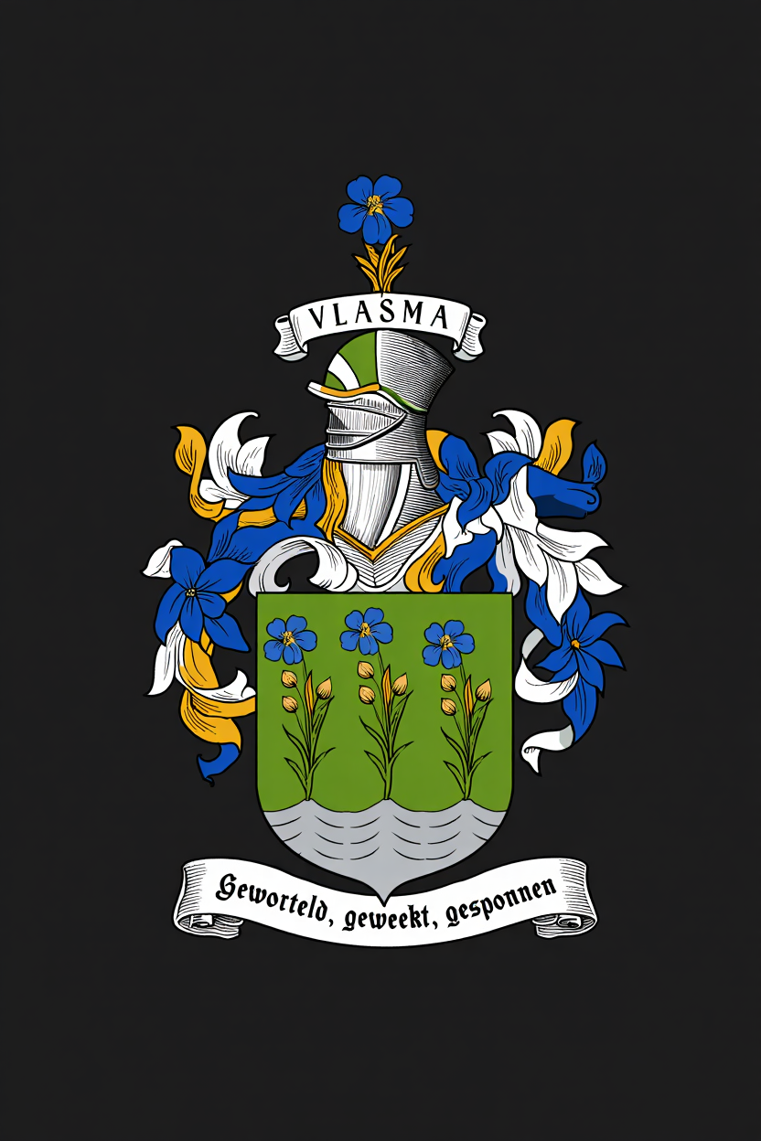 Familiewapen van de achternaam VLASMA (vergrendeld)