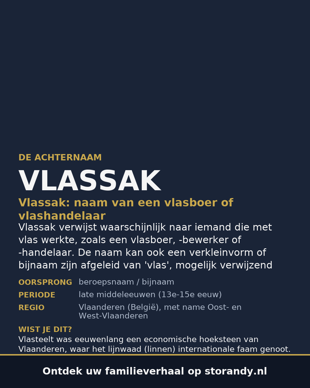 Familiewapen van de achternaam VLASSAK