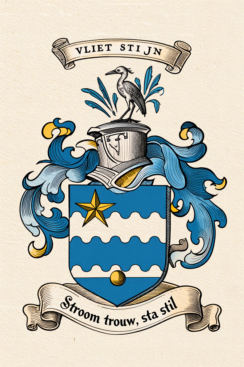Familiewapen van de achternaam VLIET STIJN (vergrendeld)