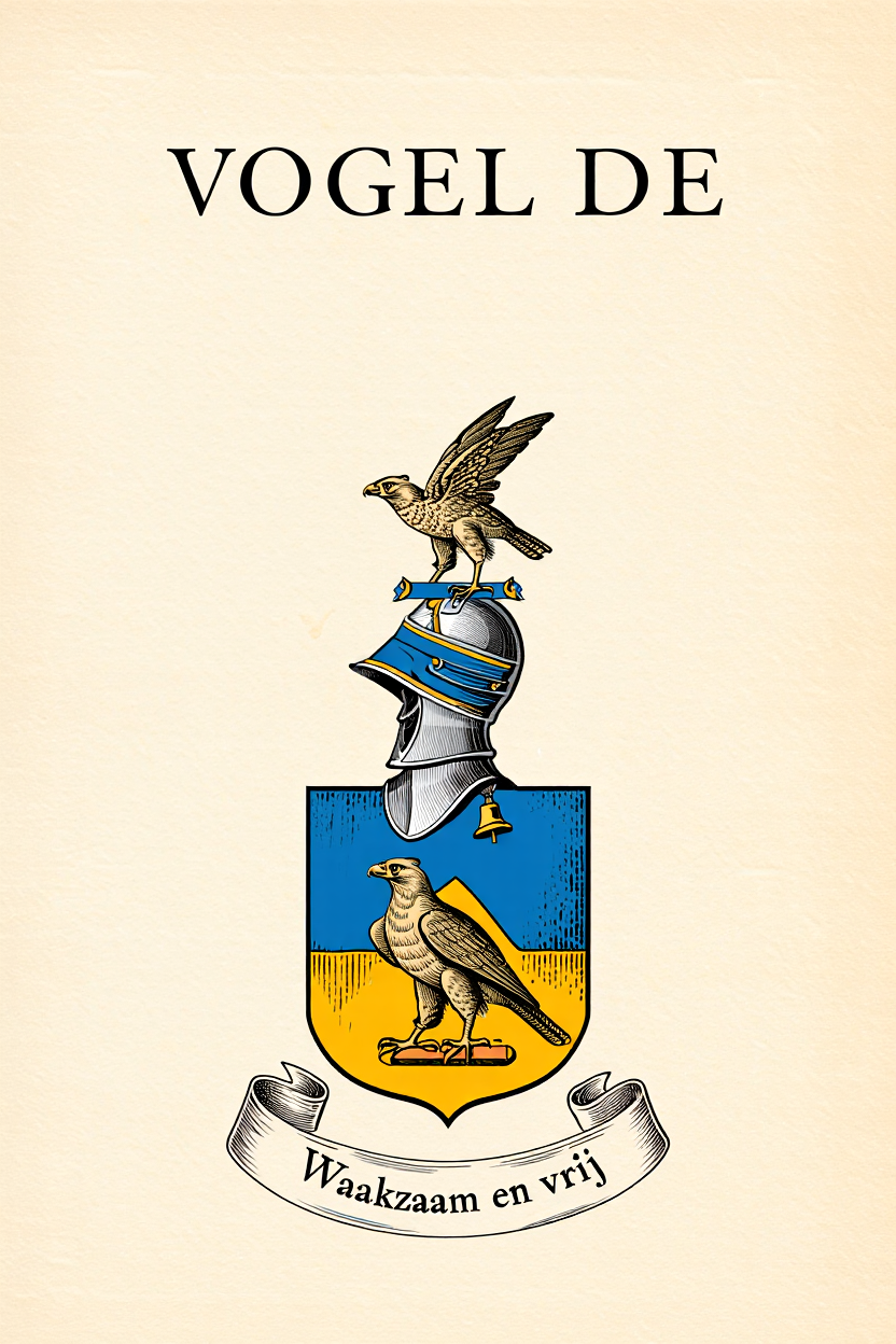 Familiewapen van de achternaam VOGEL DE (vergrendeld)