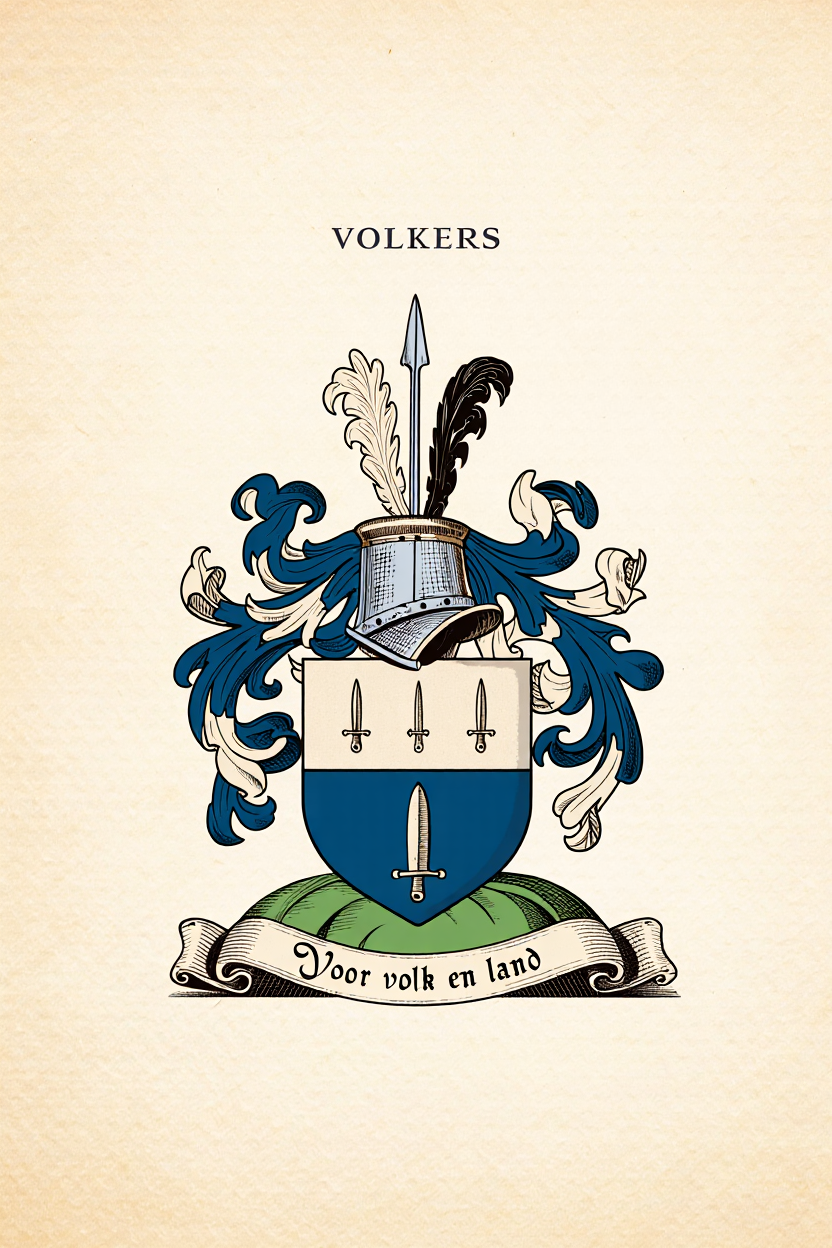 Familiewapen van de achternaam VOLKERS