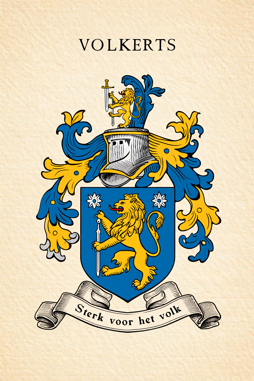 Familiewapen van de achternaam VOLKERTS