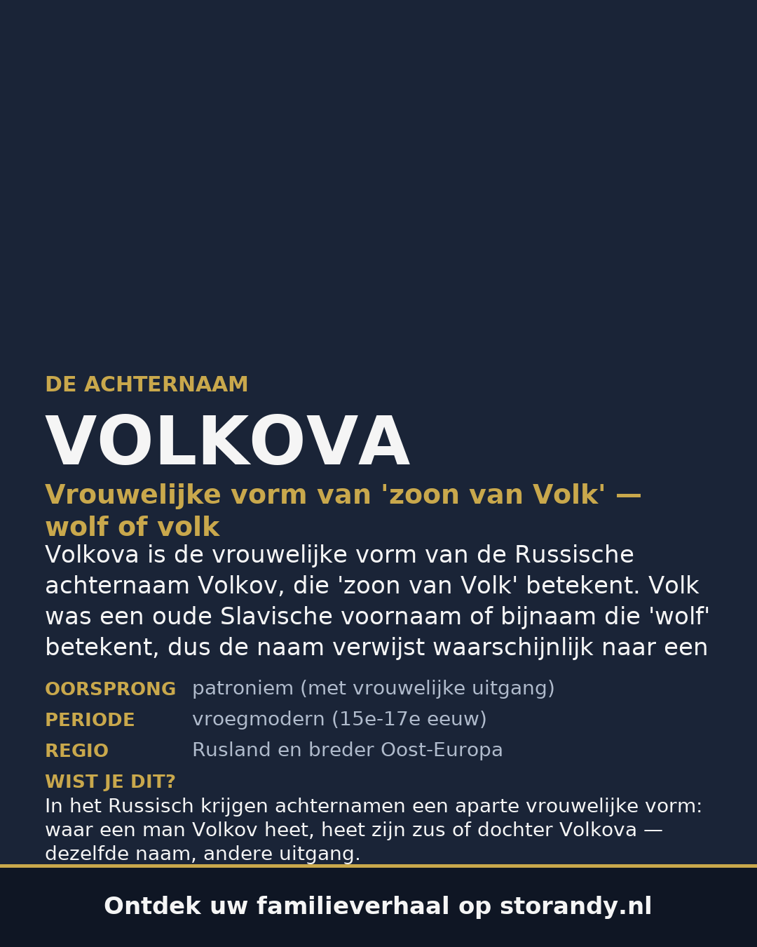Familiewapen van de achternaam VOLKOVA