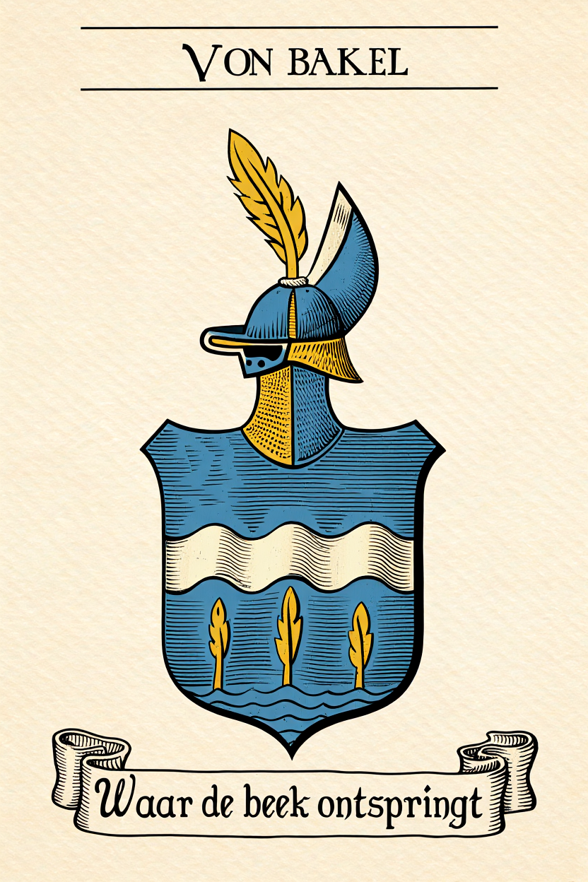 Familiewapen van de achternaam VON BAKEL