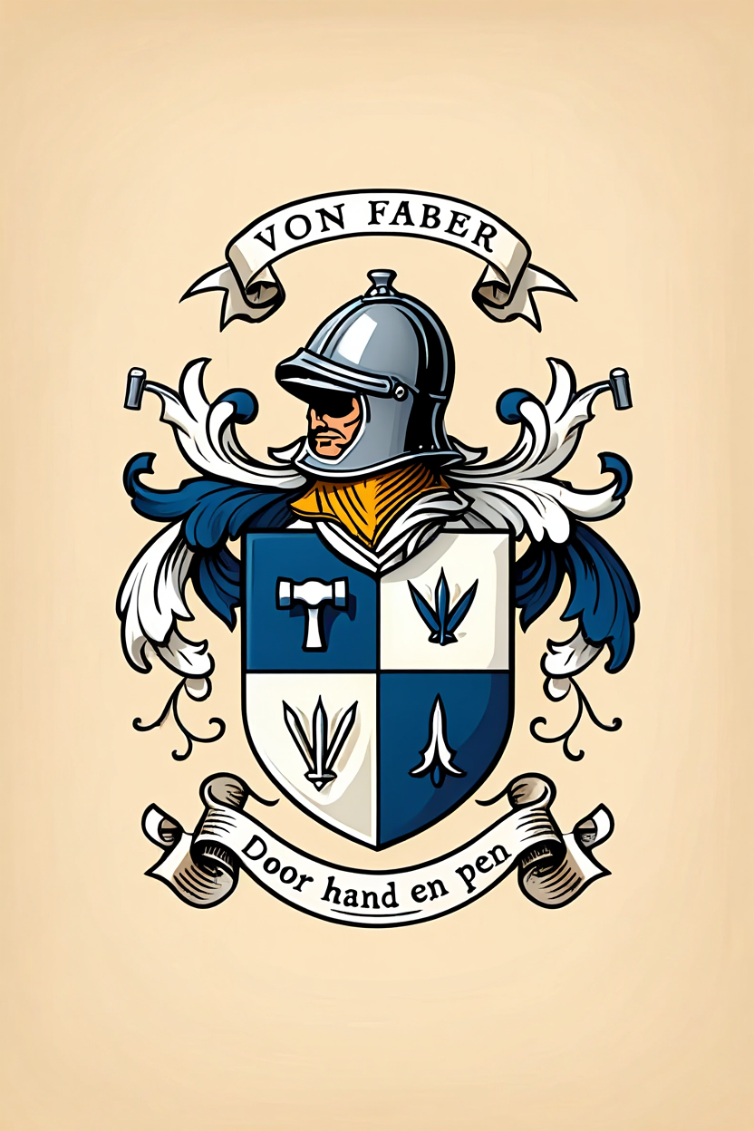 Familiewapen van de achternaam VON FABER (vergrendeld)
