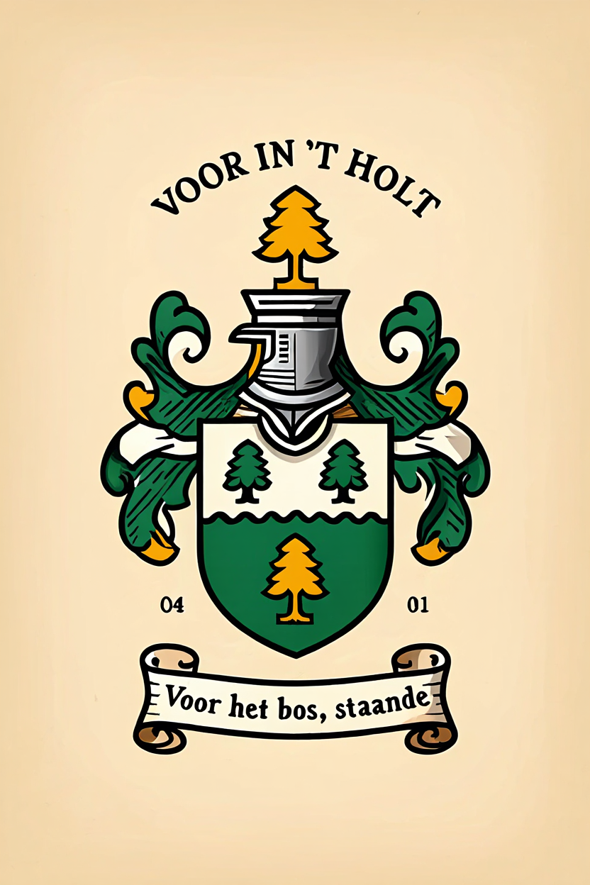Familiewapen van de achternaam VOOR IN 'T HOLT