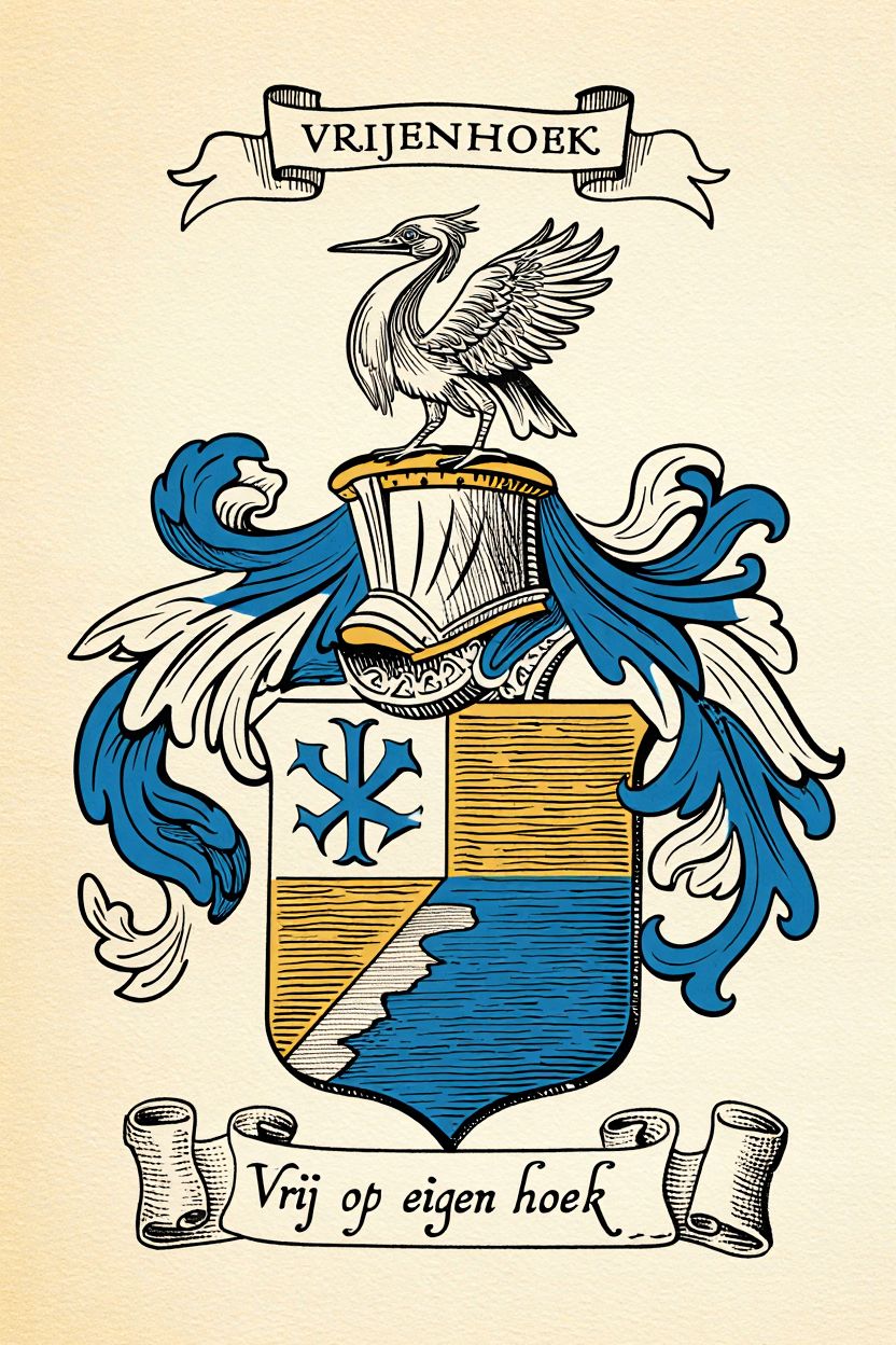 Familiewapen van de achternaam VRIJENHOEK
