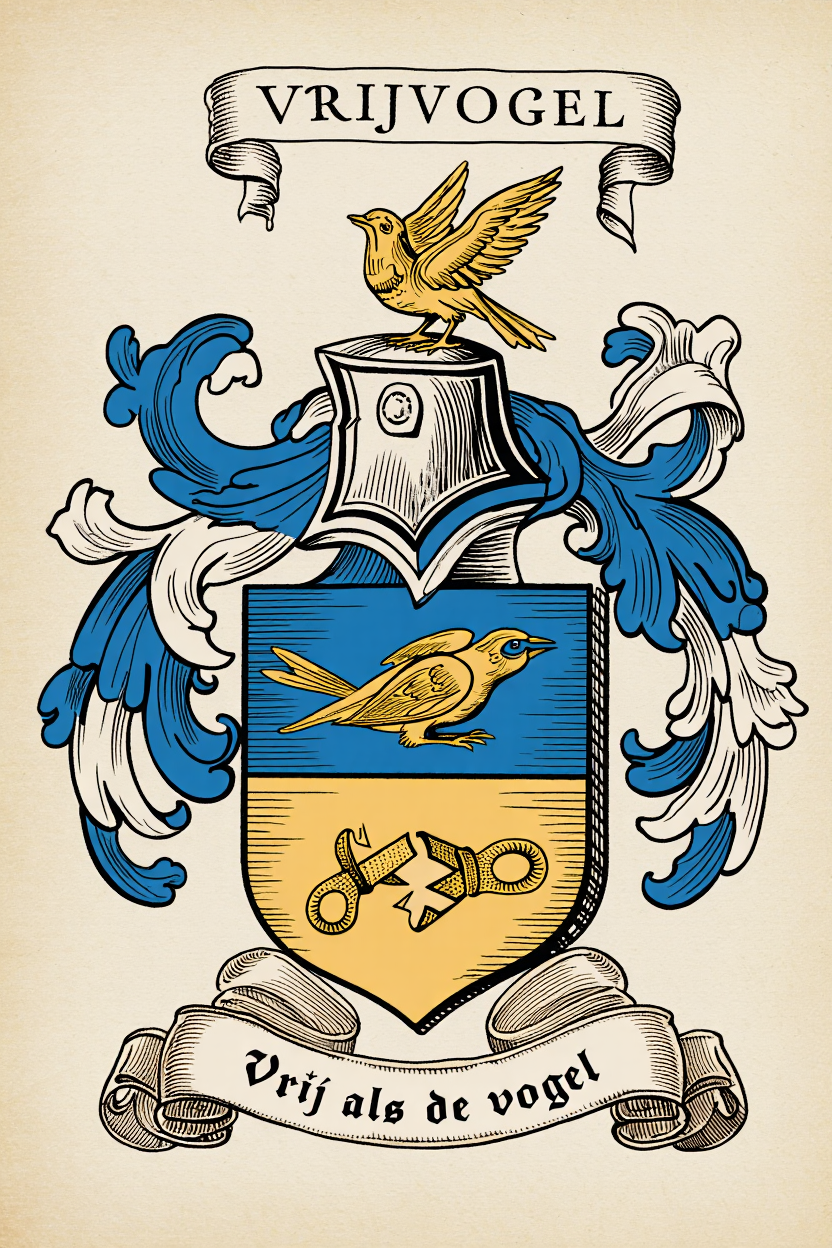 Familiewapen van de achternaam VRIJVOGEL