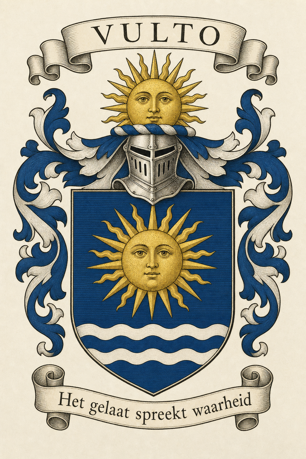 Familiewapen van de achternaam VULTO (vergrendeld)