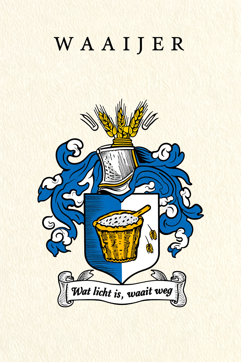 Familiewapen van de achternaam WAAIJER (vergrendeld)