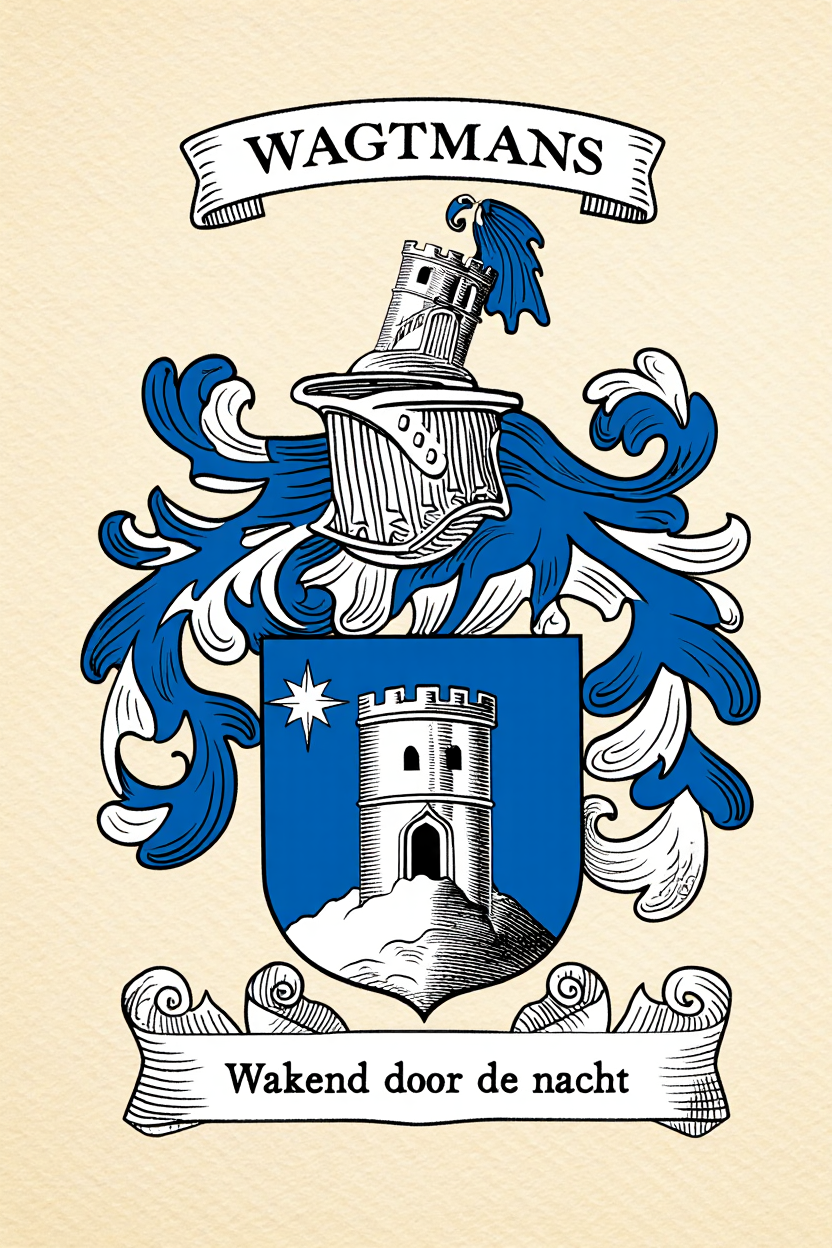 Familiewapen van de achternaam WAGTMANS (vergrendeld)