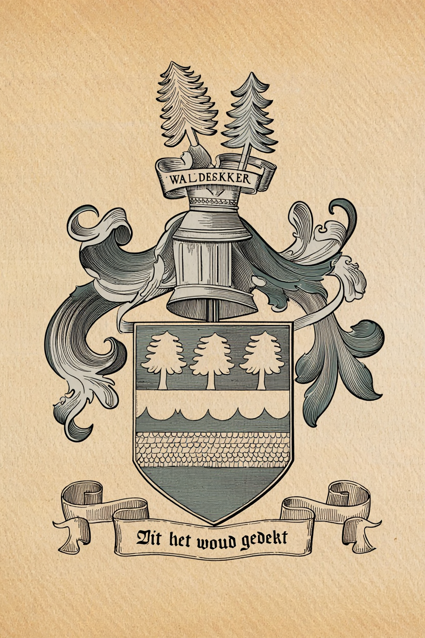 Familiewapen van de achternaam WALDEKKER (vergrendeld)