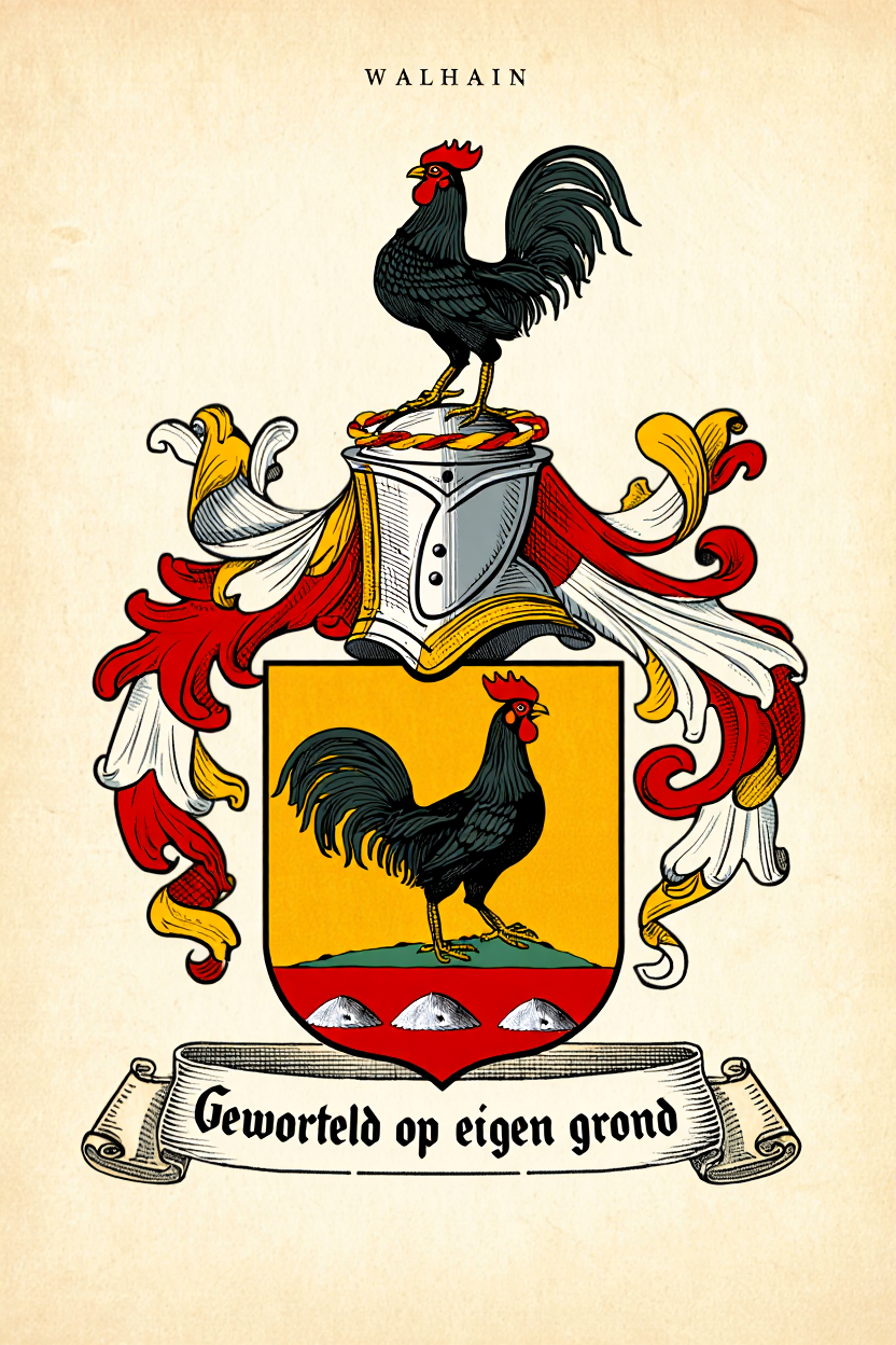 Familiewapen van de achternaam WALHAIN