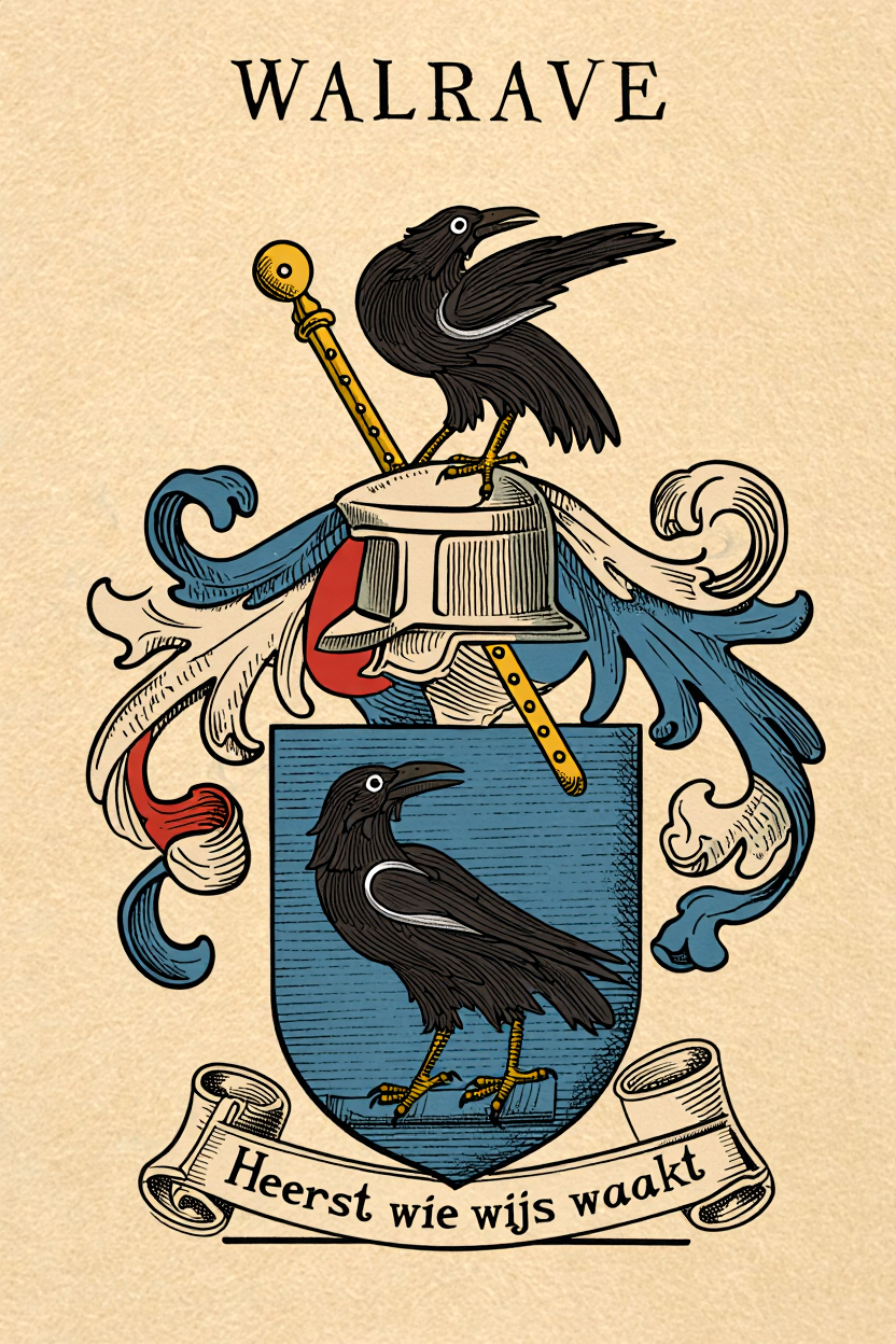 Familiewapen van de achternaam WALRAVE (vergrendeld)