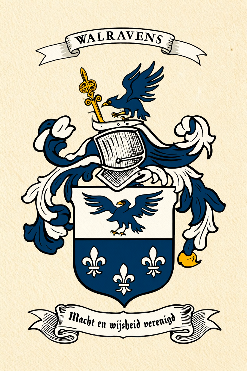 Familiewapen van de achternaam WALRAVENS (vergrendeld)