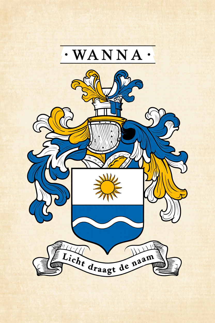 Familiewapen van de achternaam WANNA